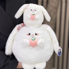 عروسک خرگوش هلو به دست